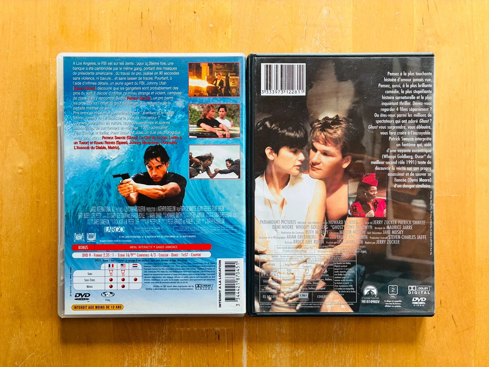 Lot 2 DVD cult com Patrick Swayze: Point Break e Ghost. – photo 3